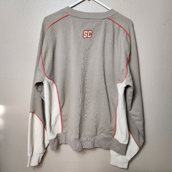 UO Standard Cloth Mens Tan French Terry Retro Crew Neck Sweatshirt-Size S - Picture 3 of 7